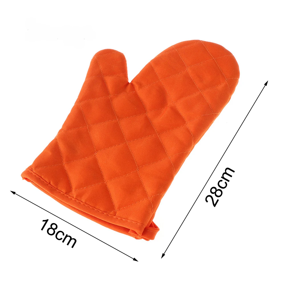 Kitchen gloves Cotton pot holders 1PC Portable Cotton Blend Thick Kitchen Baking Cook Insulated Padded Oven Gloves Mitt