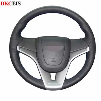

Handsewing Black Soft Artificial Leather Steering Wheel Covers for Chevrolet Cruze 2009-2014 Aveo Orlando Holden Cruze Ravon R4