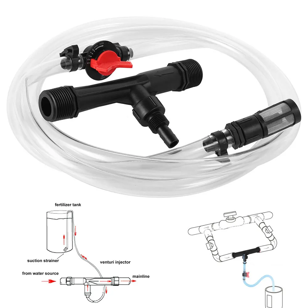 Удобрения фильтр соломы комплект орошения Вентури удобрения инжекторы комплект сельское хозяйство сад водопровод ванна для сада озоновый инжектор
