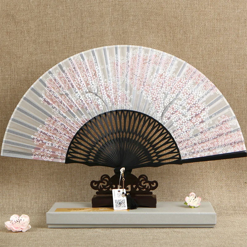 

Women's Fans Japanese Silk Fold Hand Held Fans Chinese Style Dance Fans