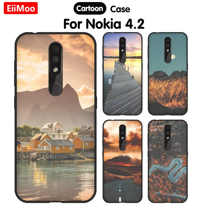 

EiiMoo Phone Case For Nokia 4.2 2019 Funda Soft Cover Fashion Print Silicone Case For Nokia 4.2 Etui Coque Nokia4.2 5.71 inch