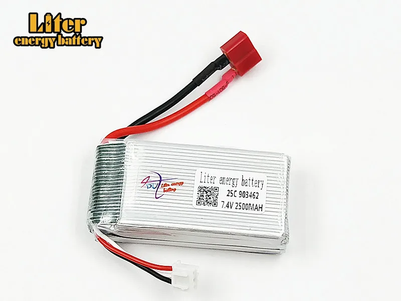 5 шт./компл. 7,4 в 2500 мАч 903462 Lipo батарея 12423 12428 для Wltoys 12423 12428 гусеничный Автомобильный Аккумулятор 7,4 В литиевая батарея