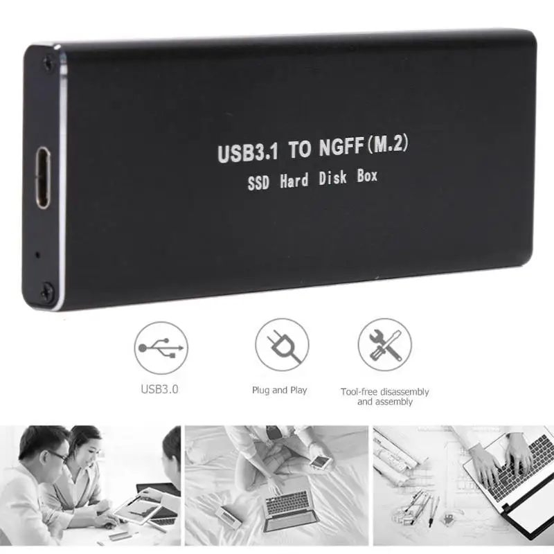 Vktech жесткий диск чехол TYPE-C твердотельный жесткий диск 6 ГБ/сек. USB3.0 до M.2 NGFF 8T SSD чехол для ноутбука PC Высокое качество