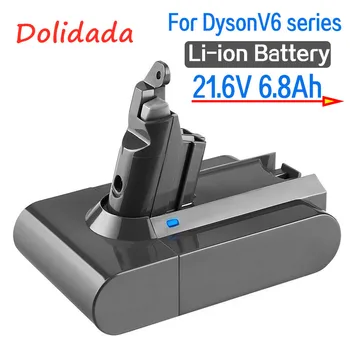 

6800mAh 21.6V 6.8Ah Li-ion Battery for Dyson V6 DC58 DC59 DC61 DC62 DC74 SV09 SV07 SV03 965874-02 Vacuum Cleaner Battery