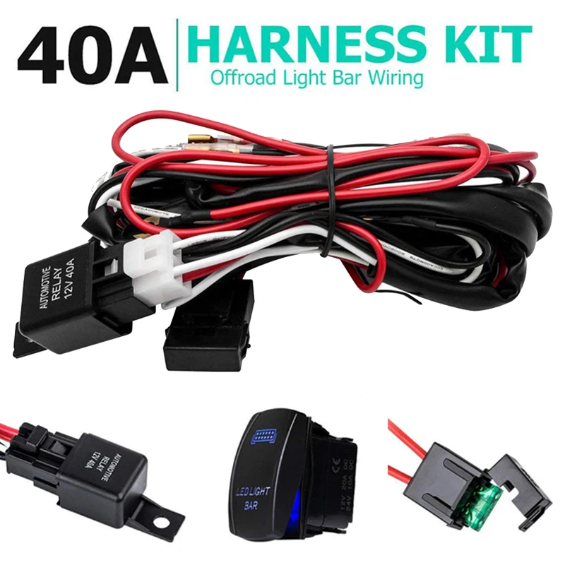 12V 40A реле комплект предохранителей внедорожников квадроциклов наводненных