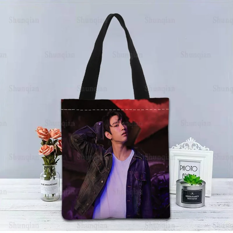 KPOP GOT7 Handbag Foldable Shopping Bag Reusable Eco Large Unisex Canvas Fabric Shoulder Bags Tote Grocery Cloth Pouch 0512 