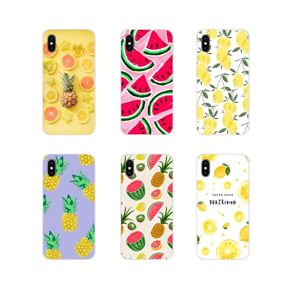 Летнее платье с изображением фруктов ананаса арбуза лимона для huawei G7 G8 P7 P8 P9 P10 P20