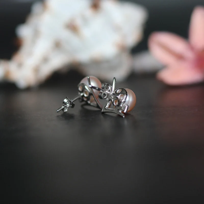 925 sterling silver pearl stud earring (15)