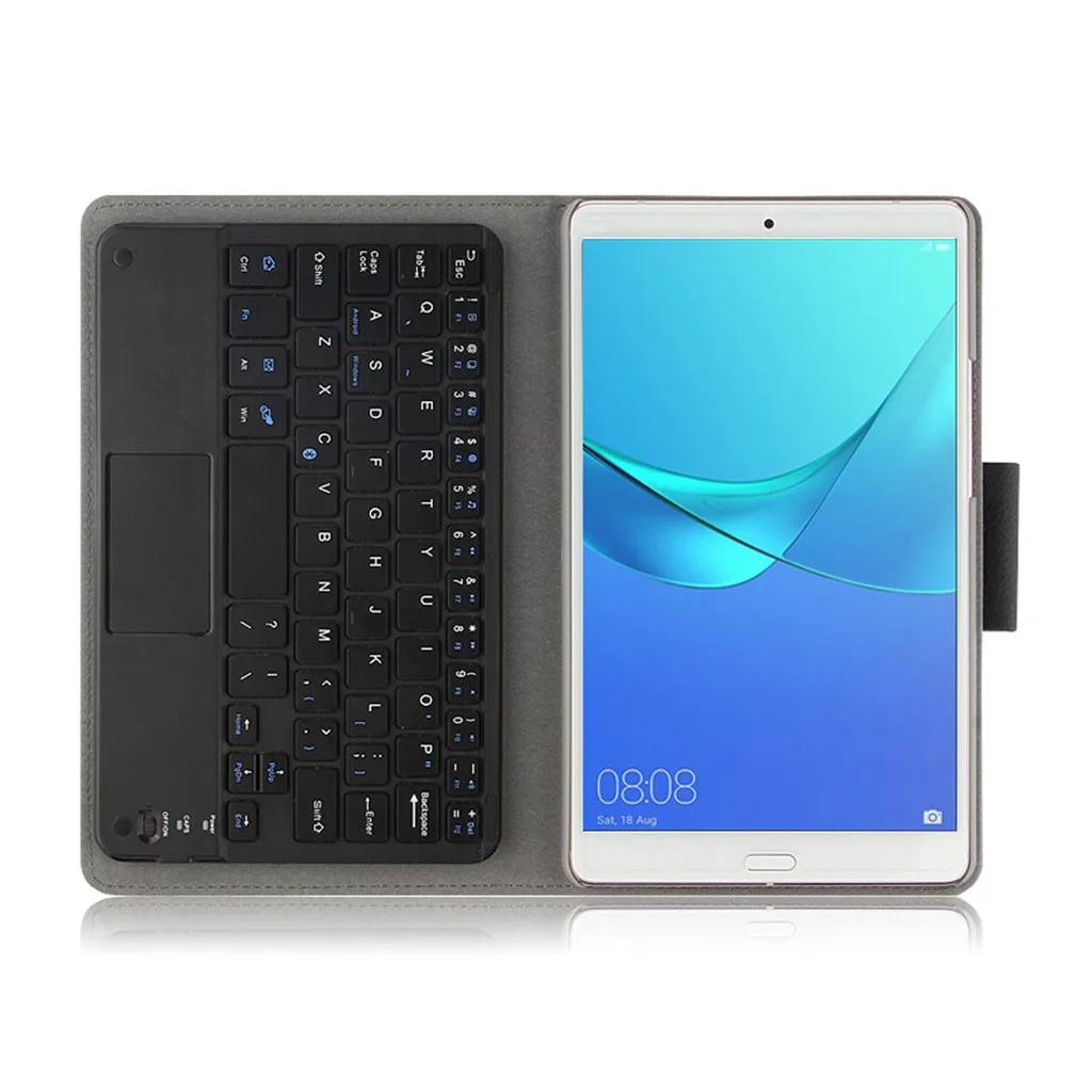 8,4 дюймов Медиа Pad Съемная клавиатура Bluetooth чехол для huawei M5 флип кожаный чехол Broadcom чип Bluetooth версия 3,0