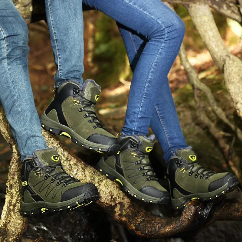 

2019 Autumn And Winter New Style Athletic Shoes Foreign Trade Outdoor Climbing Boots Women's Couples plus Cotton Sneakers Men's