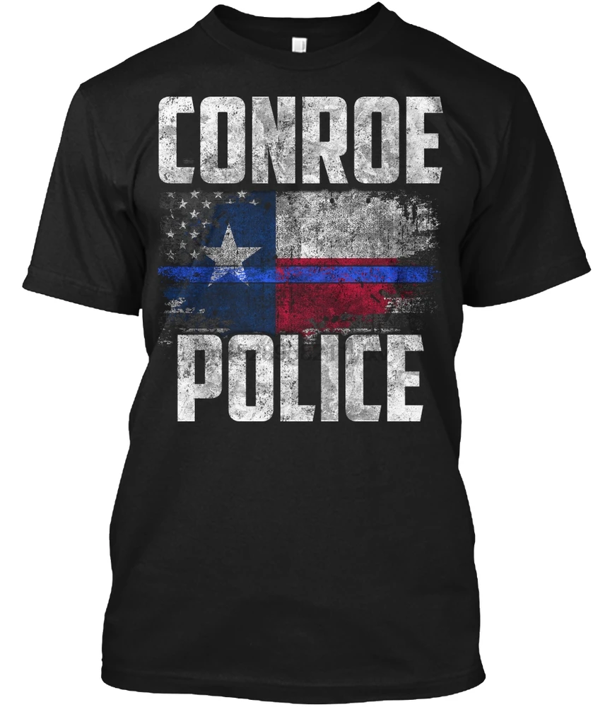 Мужская футболка Conroe Police tshirts Женская | одежда