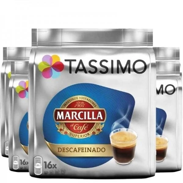 TASSIMO MARCILLA DESCAFEINADO 5 PACK - 80 capsulas