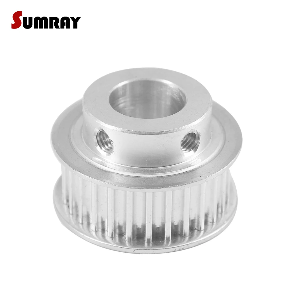 Sumray 5m Timing Pulley 26t 6/8/10/12/19/20mm Bore Gear Belt Pulley 16