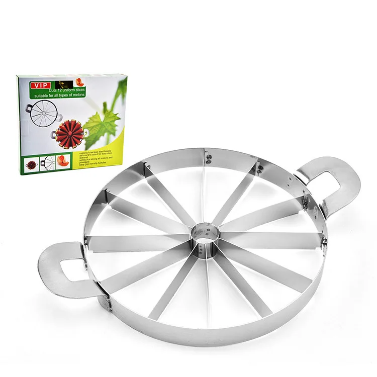 

Convenient Watermelon Kitchen Slicer Stainless Steel Knives Cutting Tools Fruit Cutter DNJ998