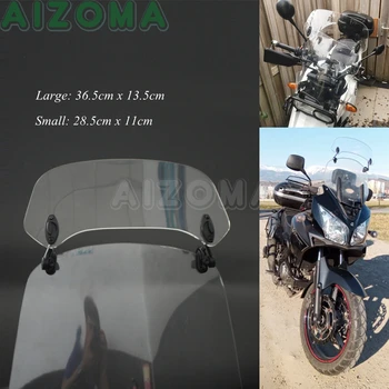 

Motorcycle Clip-On Windshield Wind Screen Adjustable Spoiler Air Deflector For BMW F800 F650 R1200 KAWASAKI HONDA KTM Benelli