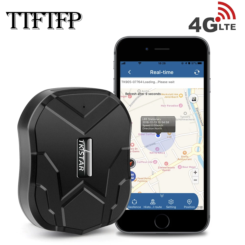 TTFTFP GPS-трекер TK905 5000 мАч 90 дней в режиме ожидания 2G GPS-локатор водонепроницаемый