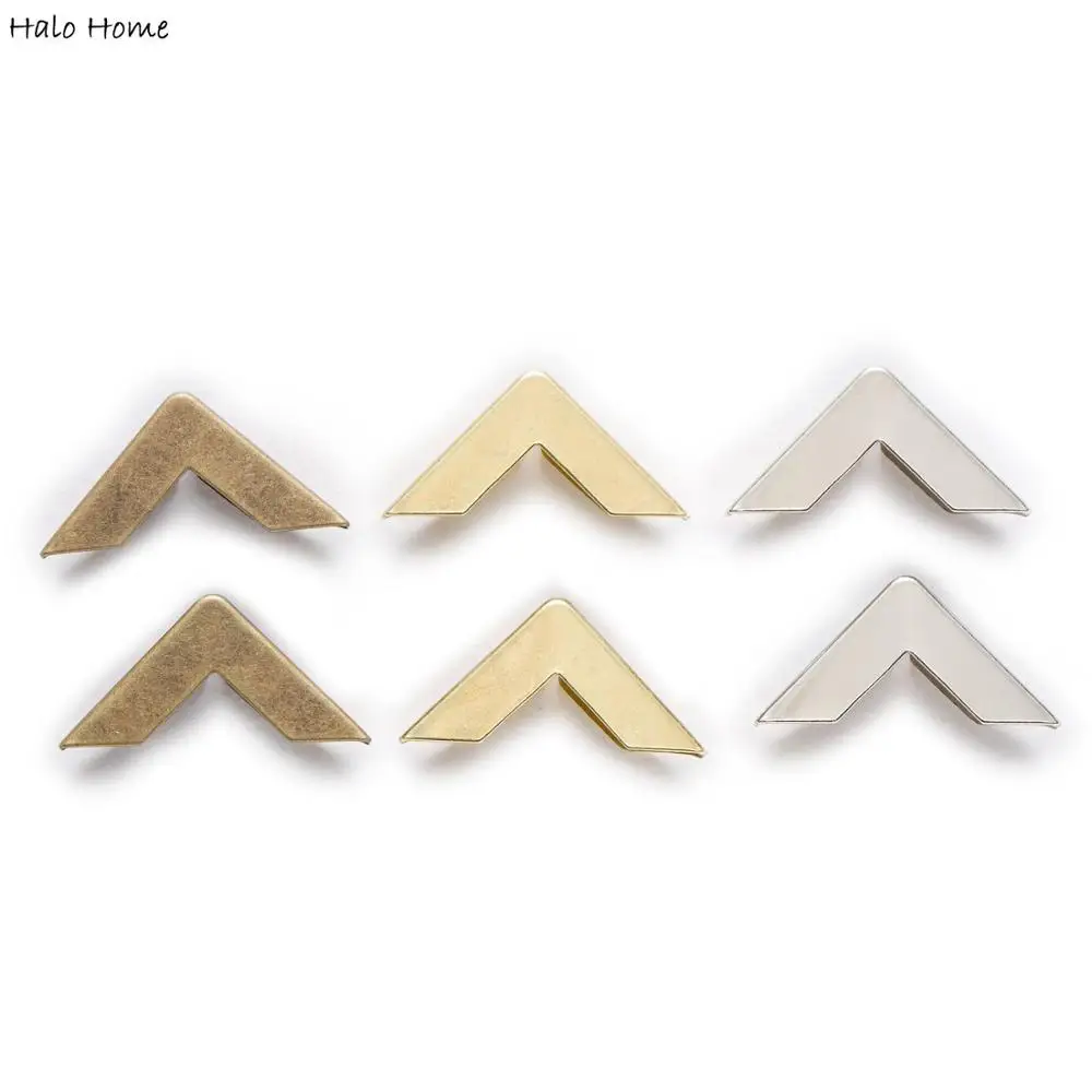 

50pcs More Color book Scrapbooking Albums Menus Folders Box Bags Metal Corner Protectors 17mm(5/8")