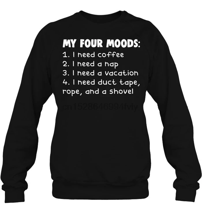 Men Hoodie My Four Moods Women Streetwear |
