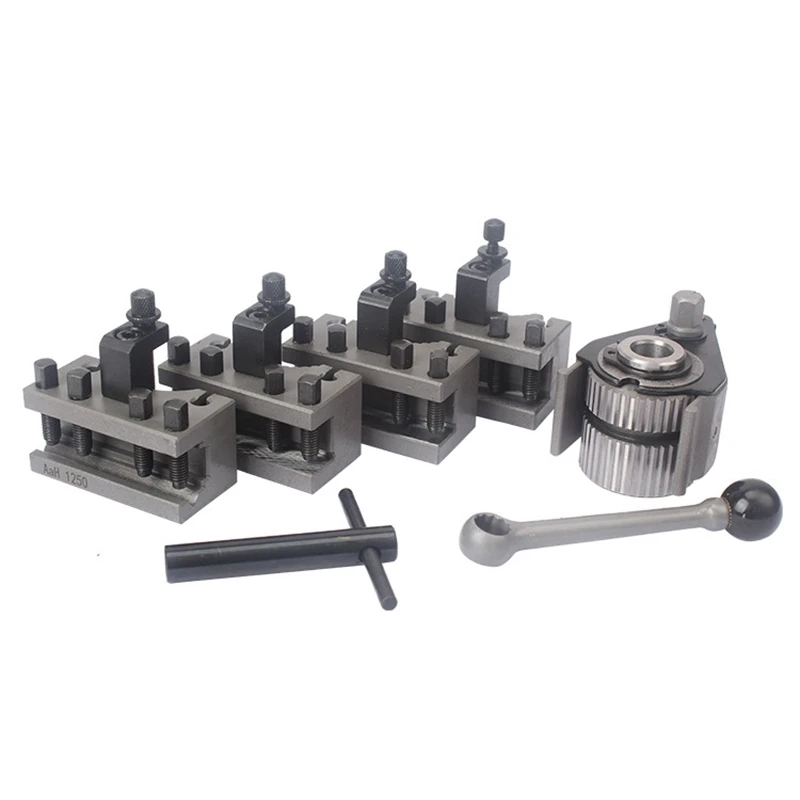 US $105.70 WSFS Hot Lathe Quick Change Tool Post Set WM210V WM180V 0618 12X12mm Tool Rest for Swing Over Bed 120220mm