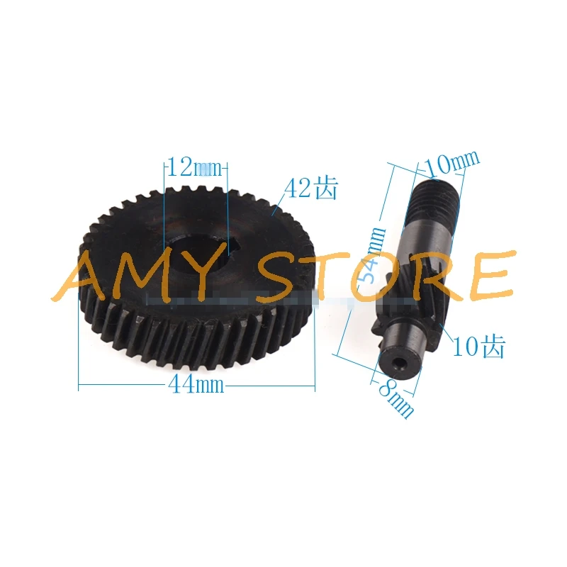 2pcs/set 42teeth 10teeth Black Belt Sander Spare Part Helical Gear