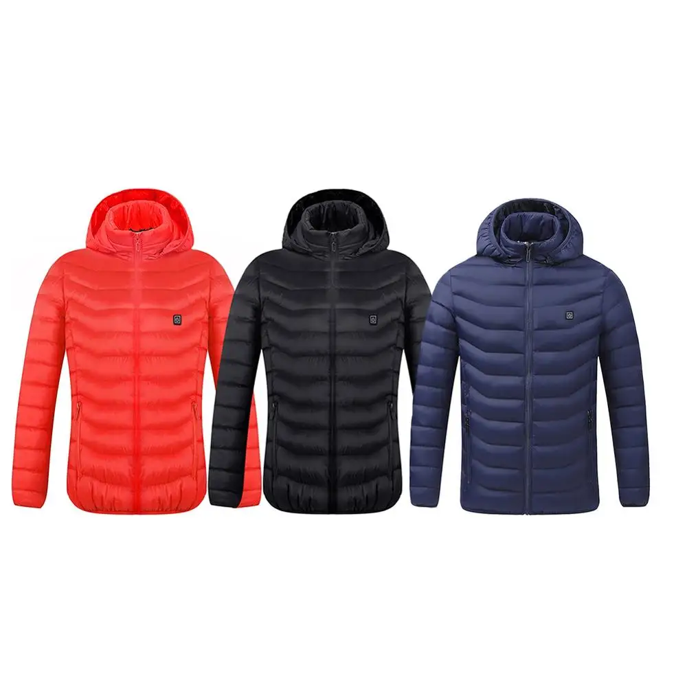 

Hooded heated vest winter Outdoor Men Washable heated jacket USB Recharge three stall temperature control Heating Vest ë°œì—´ì¡°ë¼