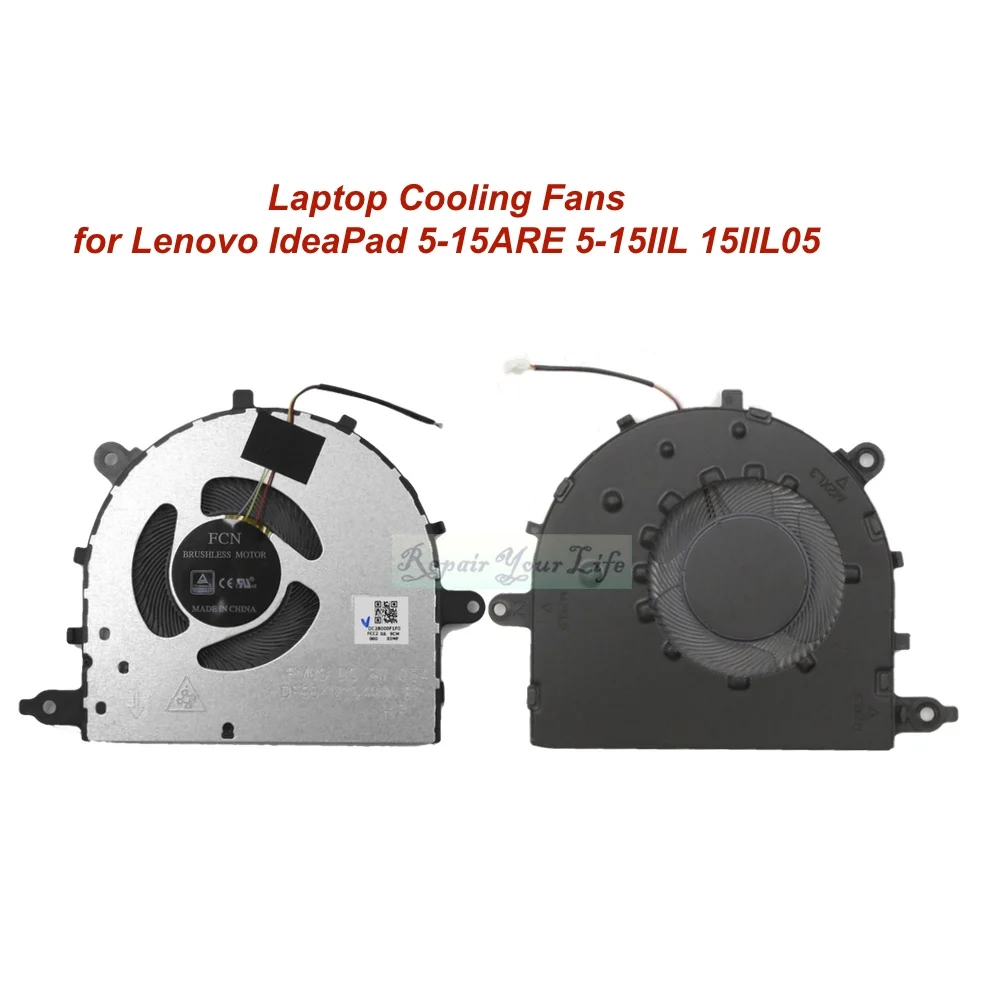 Lenovo IdeaPad 5-15ARE 5-15IIL 15IIL05 5-15ARE05 15ITL05 노트북 쿨러 팬 라디에이터, 5V CPU, 5F10S13906