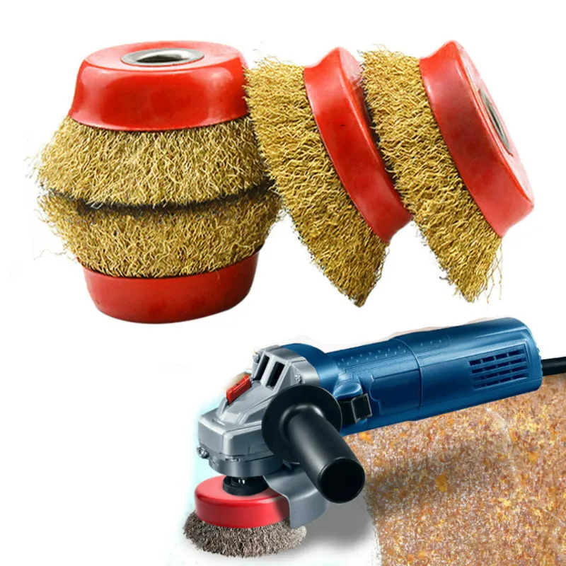 1*5 Pouces Cuivre Pur Roue en Fil Laiton Brosse pour Touret D'Affûtage Polir 1*5 Pouces Cuivre Pur Roue en Fil Laiton Brosse pour Touret D'Affûtage Polir