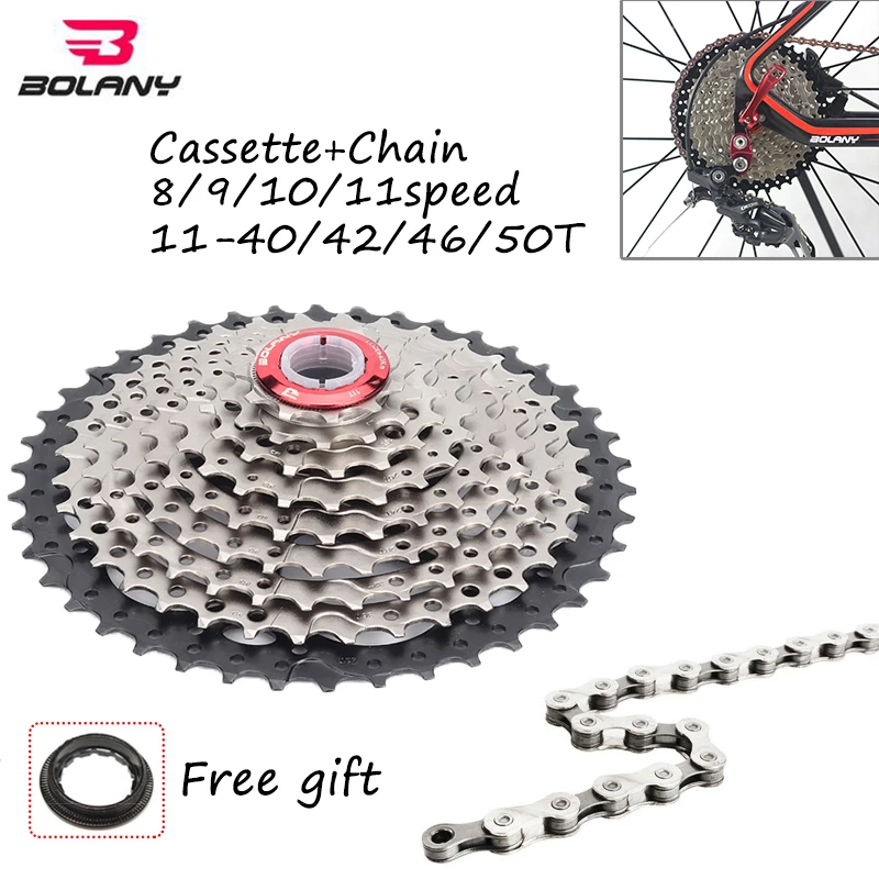 

MTB Bicycle Cassette 8 9 10 11 Speed 40 42 46 50T Mountain Bike chain Freewheel For Shinamo XT SLX Sram Cycling Accessorie
