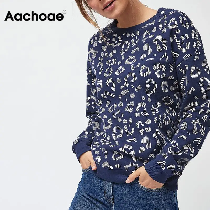  New Autumn Hoodies Women O Neck Printed Sweatshirt 2020 Casual Long Sleeve Pullover Sweatshirts Lad