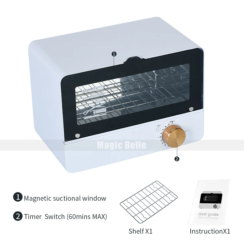 

8L Multifunctional Double Layer Design UV Sterilizer Cabinet for Sterilization Stainless Steel Nail Manicure Tools and House Use