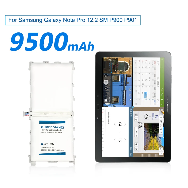 GUKEEDIANZI планшет Батарея T9500C для samsung Galaxy Note Pro 12,2 SM P900 P901 P905 T9500C T9500E T9500U T9500K 9500 мА-ч