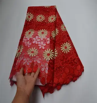 

African Lace Fabric 2020 High Quality French Tulle Net Lace Fabric 5 Yards Embroidery Nigerian Lace Fabric For Women