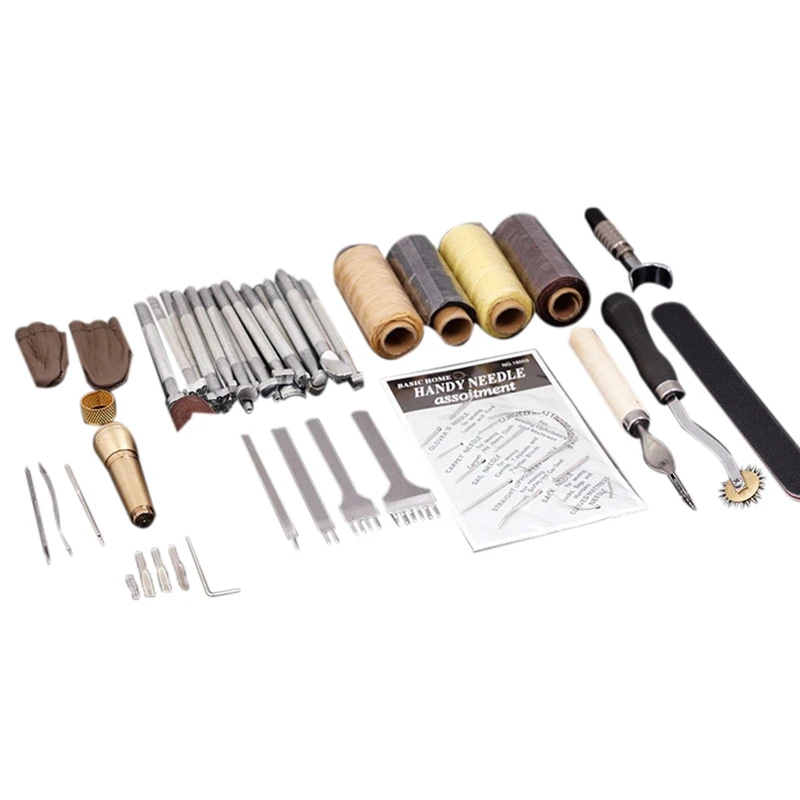 

45 Pieces / Set Diy Leather Hand Sewing Tool Set Engraving Set Leather Art Tools