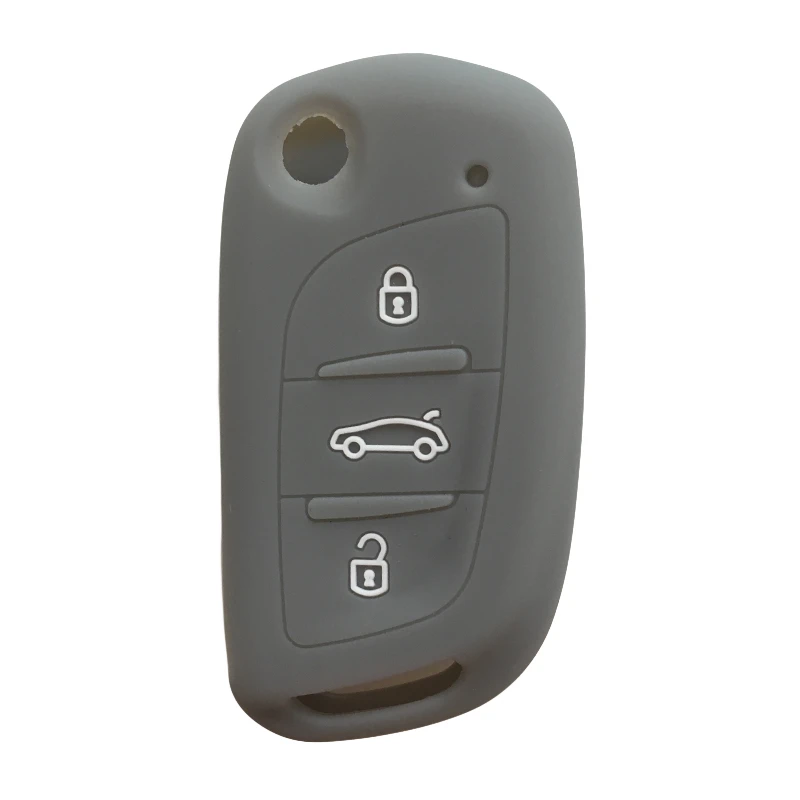 Крышка ключа автомобиля для peugeot KD900/KD900+/URG200/KD-X2 NB-Series NB11 для всех B чехол для ключей чехол для пульта дистанционного управления для ключей - Название цвета: grey
