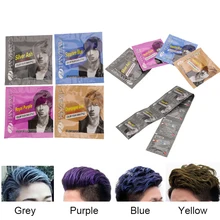 1/4/8 шт. 5 г Крем-краска для волос модные одноразовые укладки волос Цвета воск для Для женщин Для мужчин грязь легко мыть окрашивание волос средство для укладки