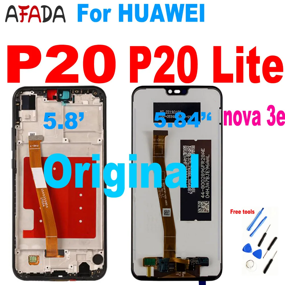 Eml-L29 Di Eml-L09 Dell'Esposizione Dell'Affissione A Cristalli Liquidi Di Huawei P20 Lite Ane-Lx1 Assemblea Del Convertitore Analogico/Digitale Del T