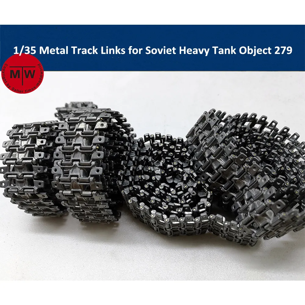 

1/35 Scale Metal Track Links w/metal pin for Soviet Heavy Tank Object 279 Model Kit need assemble SX35005