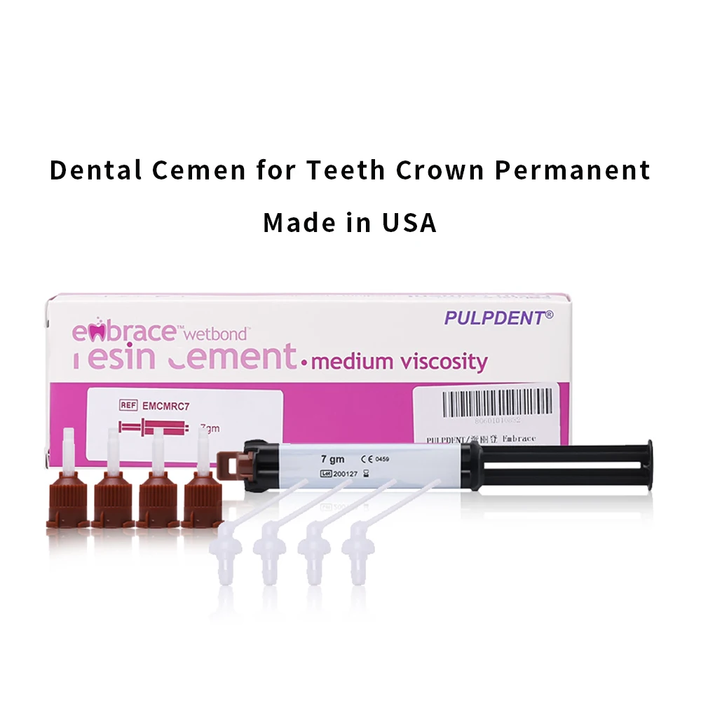 Dental Cement Glue For Teeth Crown Permenent Tooth Caps Bridges Inlay