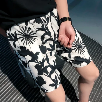 

Ropa Hombre Summer Social Casual Printed Shorts Men's Beach Shorts Men Fashion 2020 Men Casual Shorts Tracksuit Shorts For Men