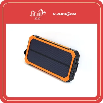 

X-DRAGON Solar Power Bank 15000mAh Portable External Battery Portable Charger for Cell Phones, Tablets