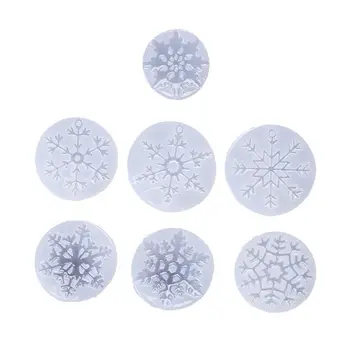 

Silicone Mold Mirror DIY Snowflake Handmade Crafts Epoxy Resin Gifts Molds