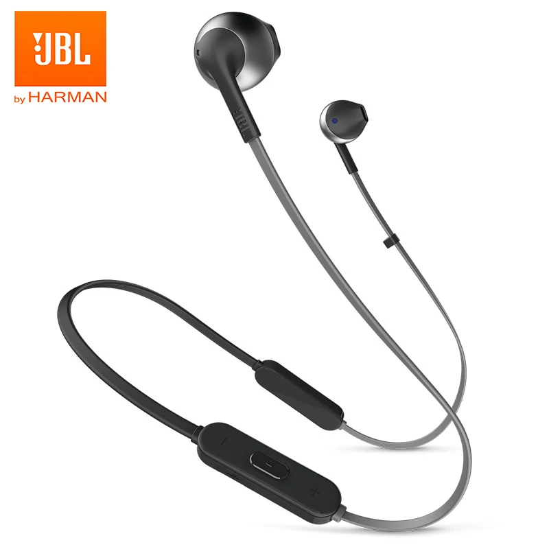 JBL T205BT Wireless Bluetooth Earphone Earbuds Sports Pure Deep Bass Sound Music Headset Hands free calls for Smartphone