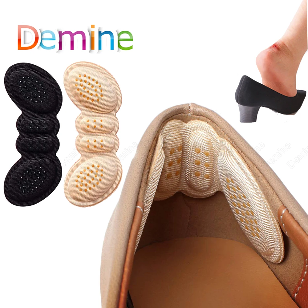 Pegatinas protectoras para zapatos de tacón alto para mujer, almohadilla para pie, alivio de dolor de talón, cojín, tamaño del zapato, reducción de insertos