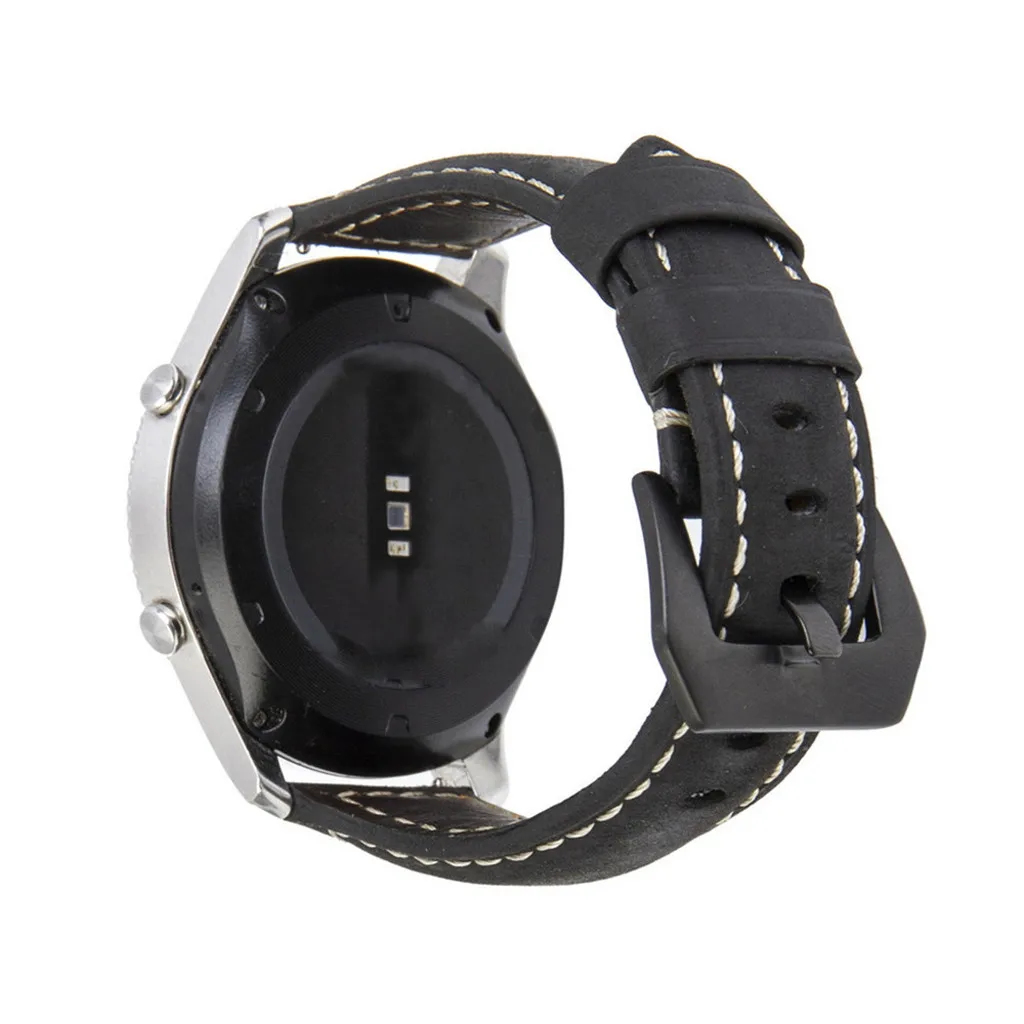 Ouhaobin кожаный браслет для Garmin Forerunner 645/245/для Vivoactive 3 ремешок 20 мм аксессуары для умных браслетов