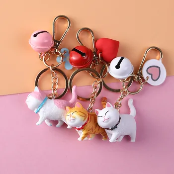 

Cute Cartoon Garfield Doll KeyChains For Children's Favorite Small Toy Key Chain Female Bag Pendant Decorative Key Ring