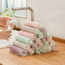 Ho use удерживайте густой чистящей коврик для кухни ежедневное использование водопоглощающей коралловой бархатной тряпки многофункциональные моющие блюда водопоглощающие Han