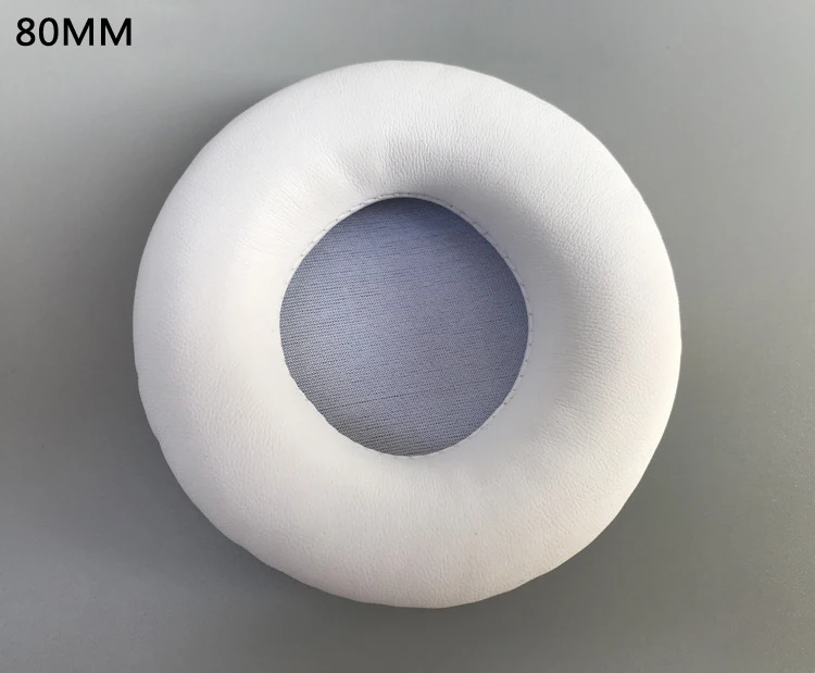 80mm white Мягкие ПУ амбушюры 45 мм-110 мм пены амбушюры 100 мм 110 мм подушки для sony для AKG для Sennheiser для Аш для Philips большие наушники - Цвет: 80mm white