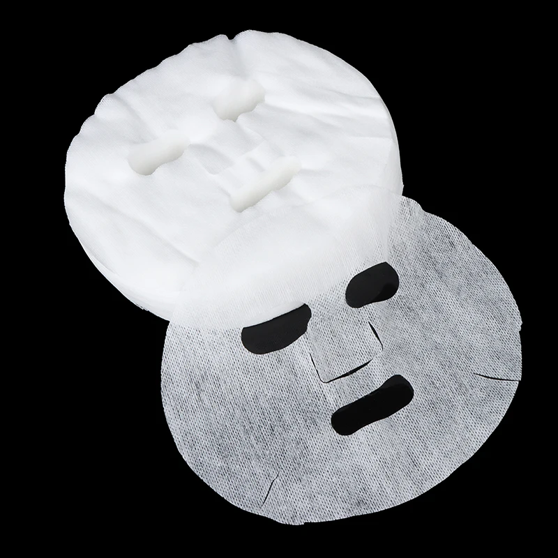 100pcs Disposable Face Mask DIY Soft Non-toxic Pure Facemask Sheet Beauty Tools Breathable Cotton Face Mask Sheet Paper