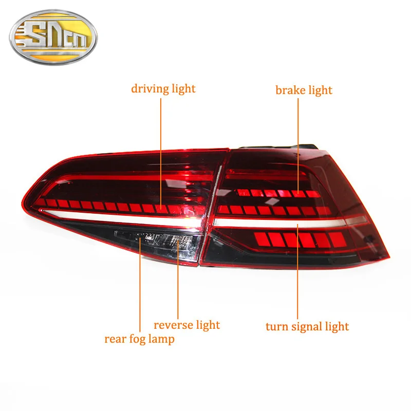 US $405.00 Rear Driving Lamp Brake Reverse Dynamic Turn Signal Car LED Taillight Tail Light For Volkswagen Golf 7 2013 2017 MK7