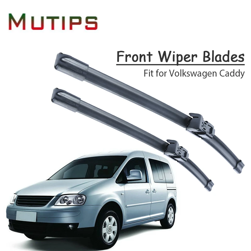Overe 1set Car Windshield Rubber Wiper Blade Refit For Volkswagen Caddy